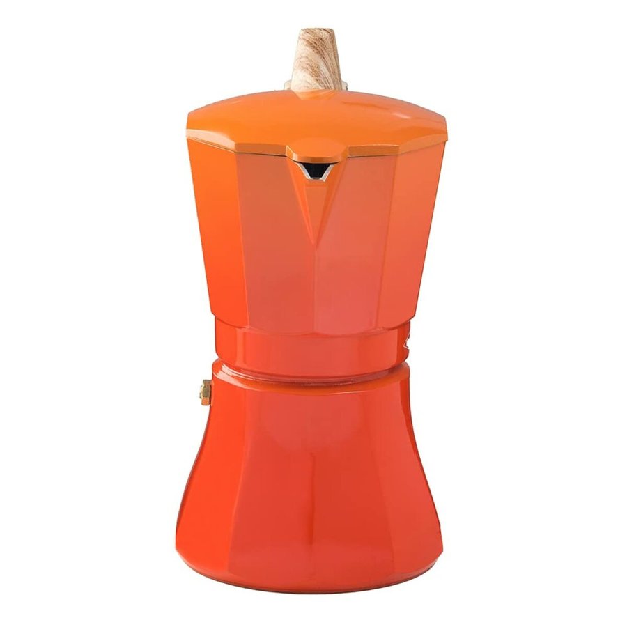 Italiensk Kaffekande Oroley Petra Orange Aluminium 6 Kopper #2