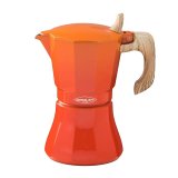 Italiensk Kaffekande Oroley Petra Orange Aluminium 9 Kopper #1