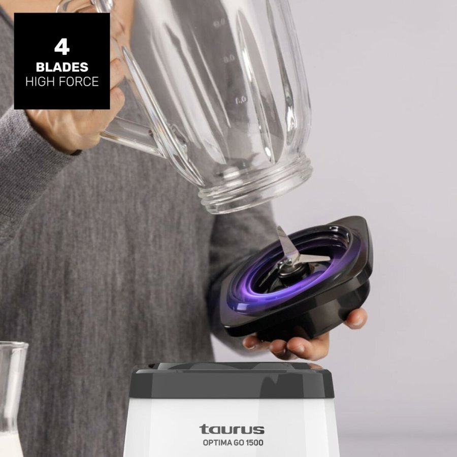 Kop-blender Taurus 912471000 Hvid Sort 1500 W 1,5 L #4