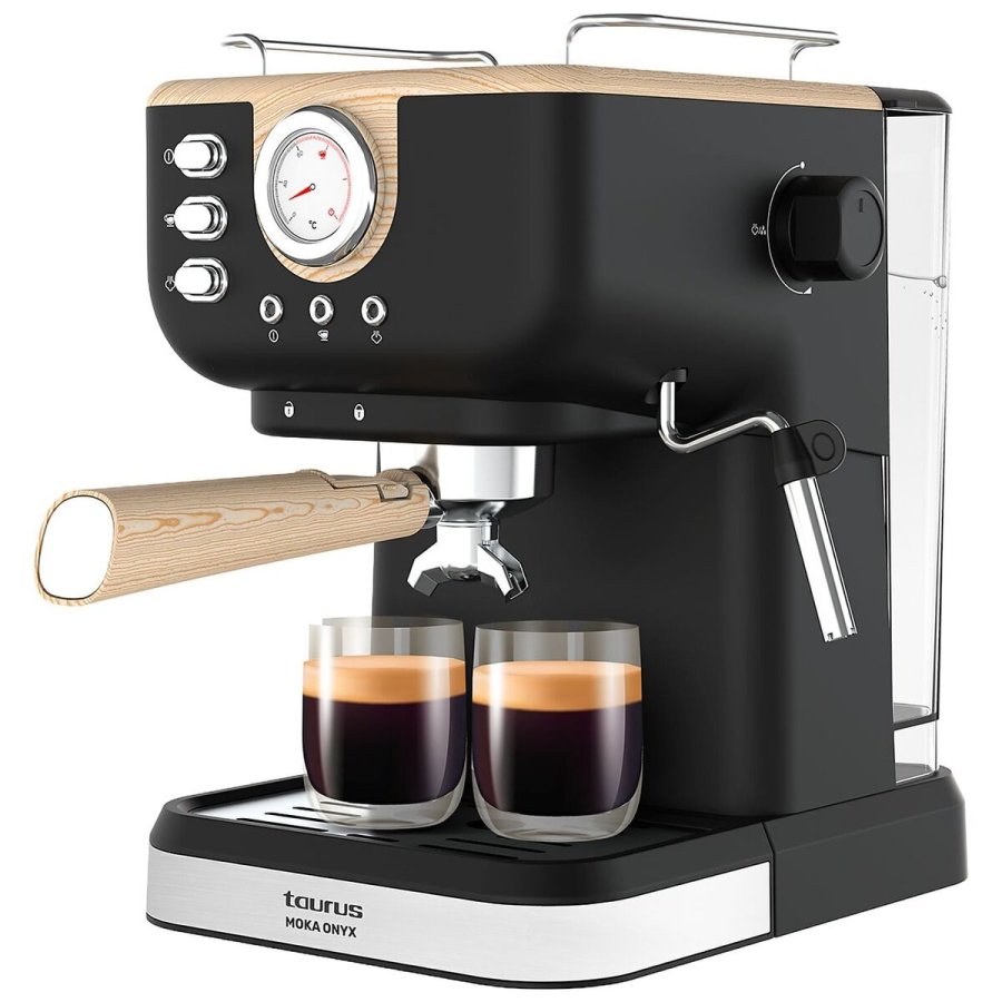 Elektrisk kaffemaskine Taurus MOKA ONYX 20B BAROMETRO Sort 1050 W 20 bar 1,5 L #1