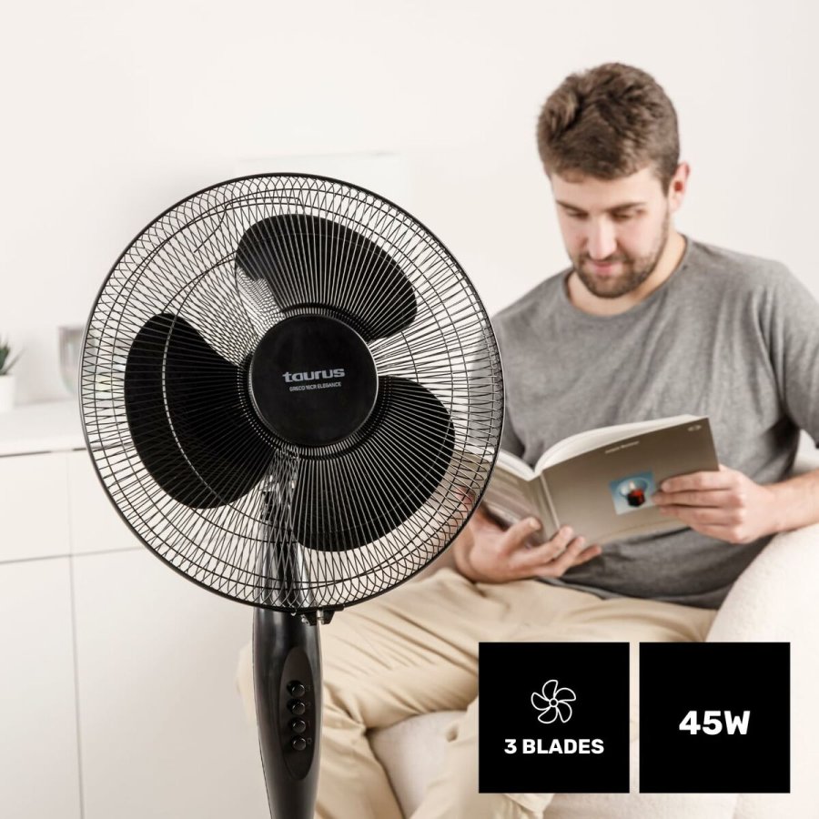 Fritstende ventilator Taurus GRECO 16CR ELEG Sort 50 W #6
