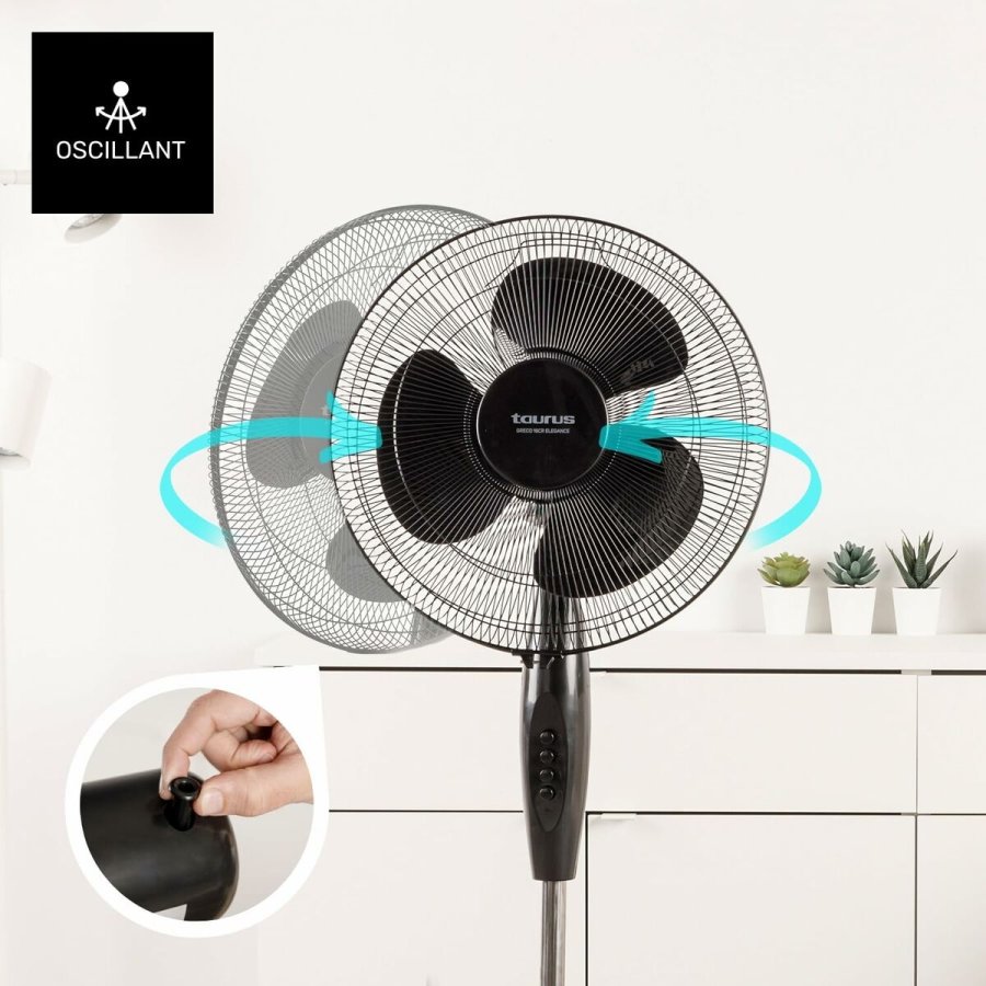 Fritstende ventilator Taurus GRECO 16CR ELEG Sort 50 W #7