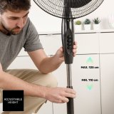 Fritstende ventilator Taurus GRECO 16CR ELEG Sort 50 W #3