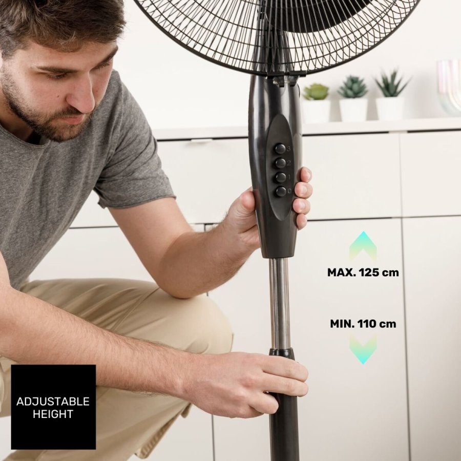 Fritstende ventilator Taurus GRECO 16CR ELEG Sort 50 W #3