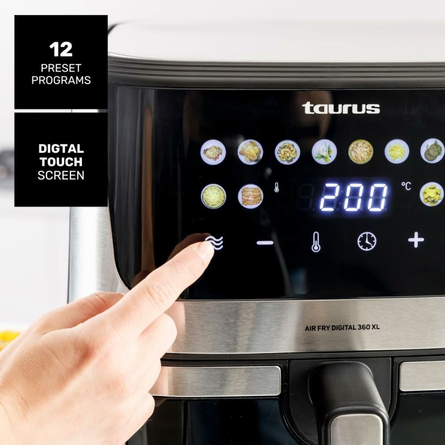 Varmluftsfrituregryde Taurus AIR FRY 360XL Sort 2100 W 8 L #3