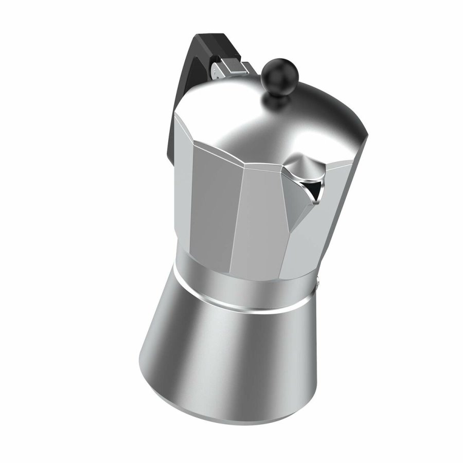 Italiensk Kaffekande Taurus KCP9006 6T Slvfarvet Rustfrit stl Aluminium 6 Kopper #2