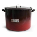 Gryde Med L�g La Estrella Glaseret emaljeret st�l #5