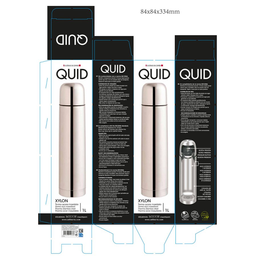 Rejse termo kolbe Quid Rustfrit stl 1 L #5