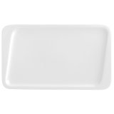 Flad Plade Quid Chef Hvid Keramik 30 x 18 cm (6 enheder) (Pack 6x) #1