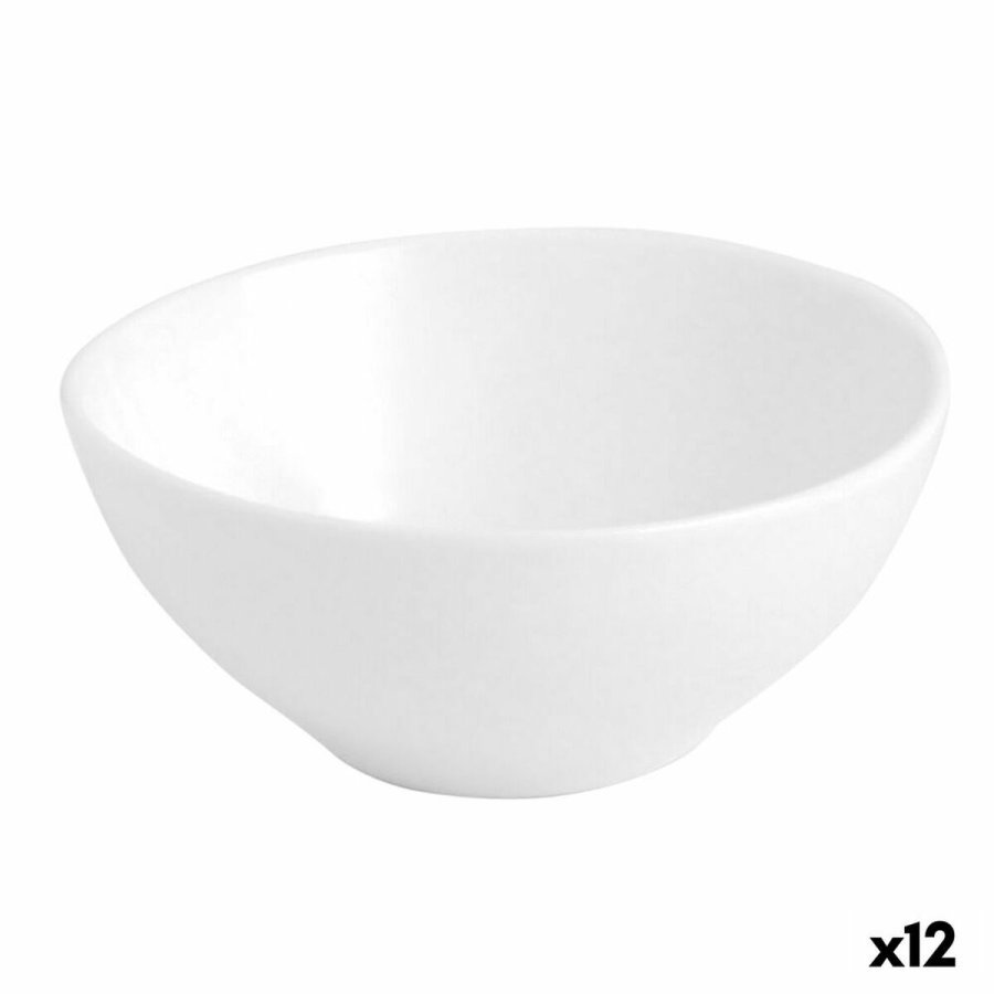 Snack bakke Quid Chef Hvid Keramik (12 enheder) (Pack 12x) #4