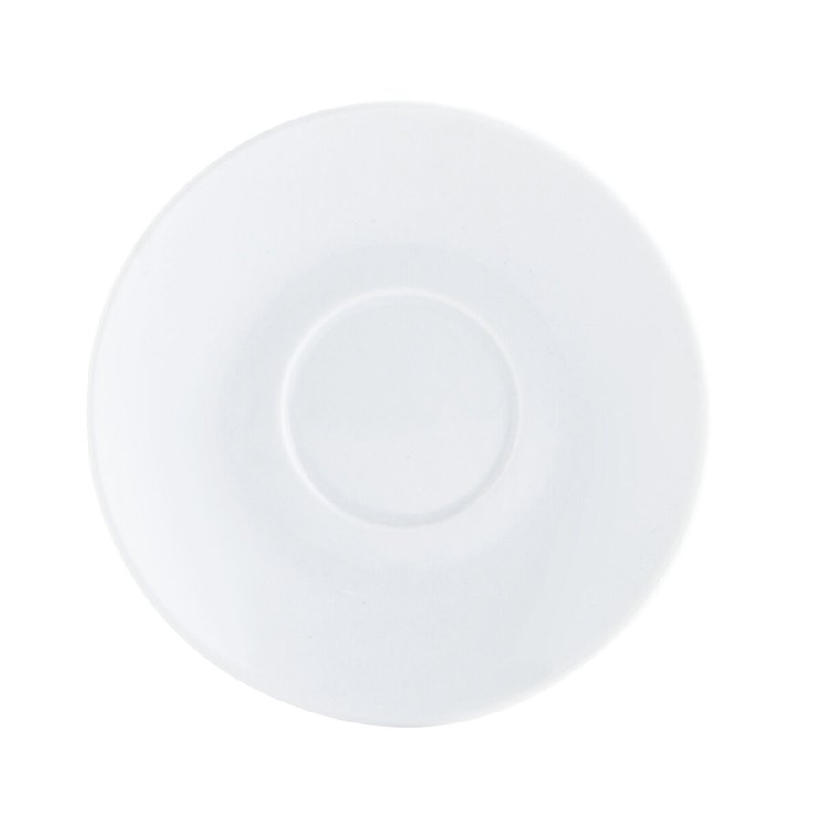 Tallerken Quid Basic Kaffe Keramik Hvid (12,5 cm) (Pack 12x) #1