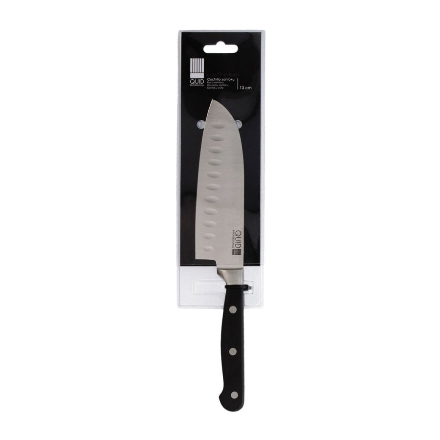 Santoku kniv Quid Professional Inox Chef Black Sort Metal (13 cm) (Pack 10x) #10