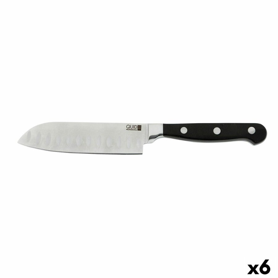 Santoku kniv Quid Professional Inox Chef Black Sort Metal (13 cm) (Pack 10x) #4