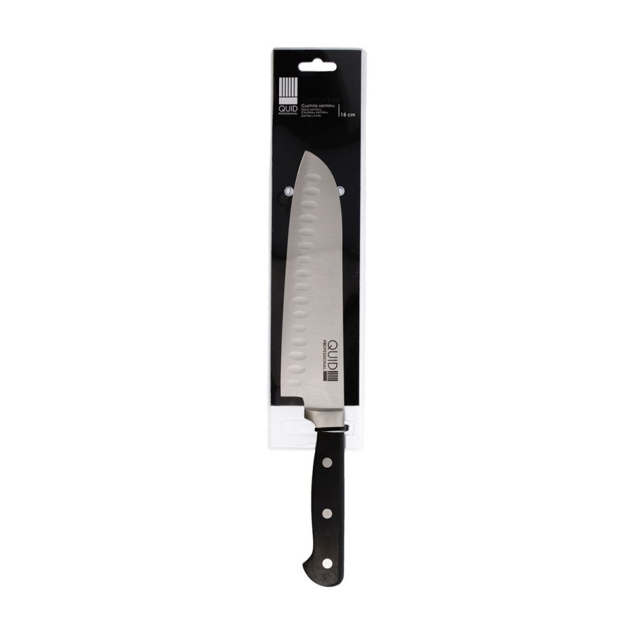 Santoku kniv Quid Professional Inox Chef Black Sort Metal (Pack 6x) #10