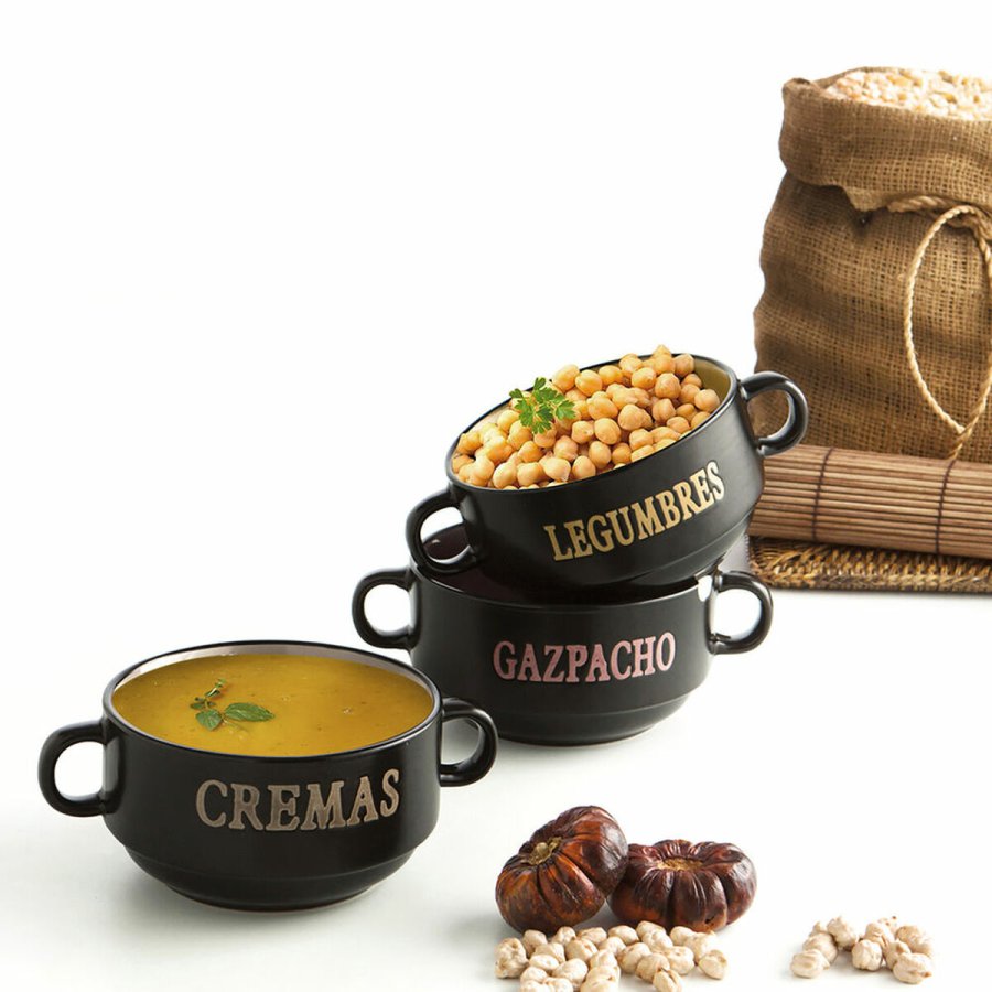 Snackskl Quid Rustik Keramik 16 x 12 x 7 cm (6 enheder) #7