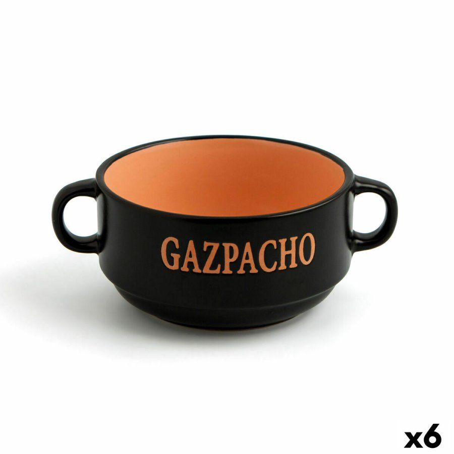 Snackskl Quid Rustik Keramik 16 x 12 x 7 cm (6 enheder) #4