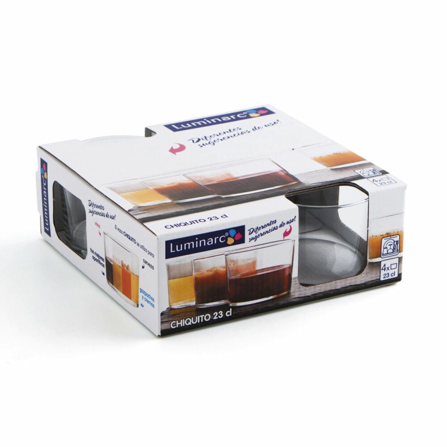Glasst Luminarc Chiquito Gennemsigtig Glas 230 ml 4 Dele #13