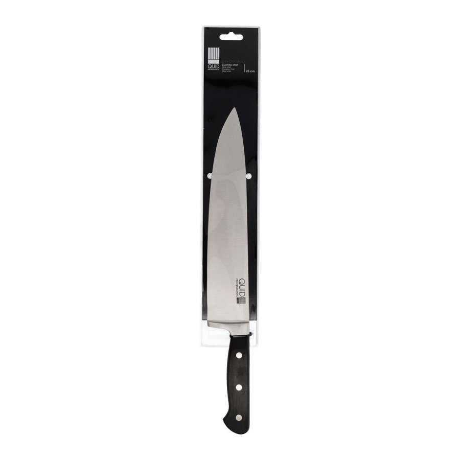 Kokkekniv Quid Professional Inox Chef Black Sort Metal 25 cm (Pack 6x) #10