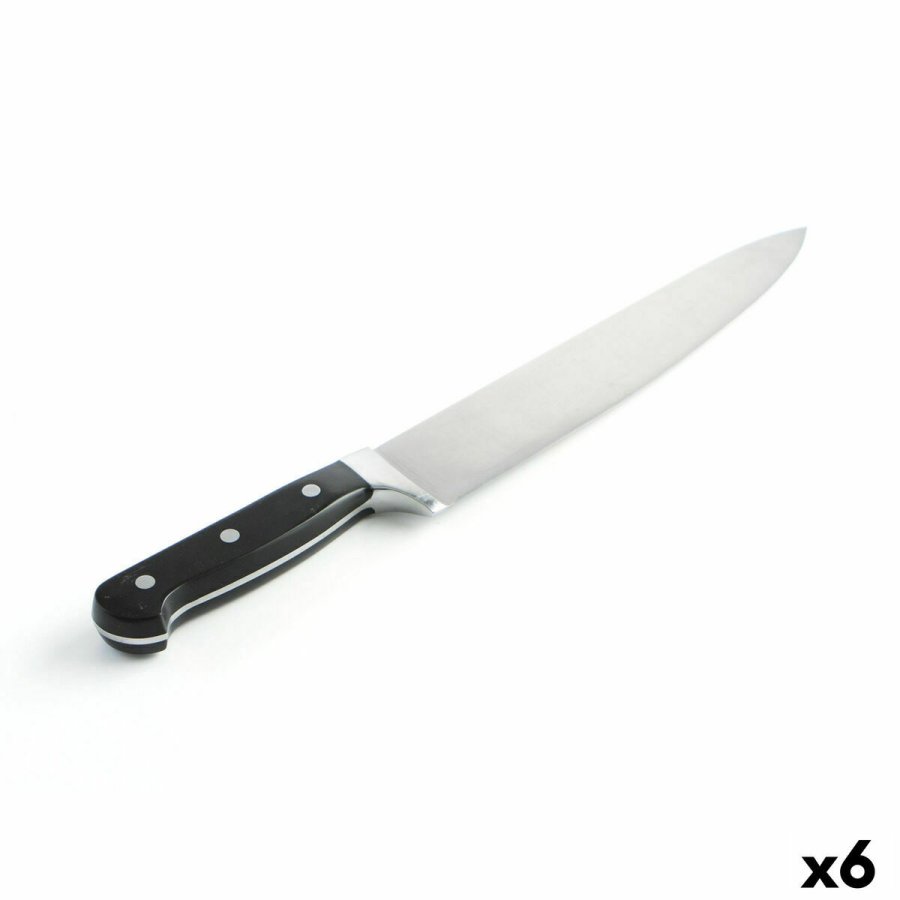 Kokkekniv Quid Professional Inox Chef Black Sort Metal 25 cm (Pack 6x) #4