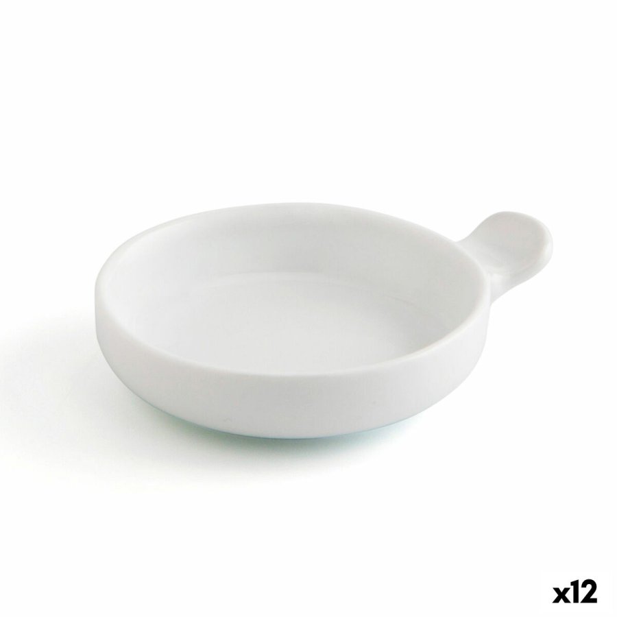 Snack bakke Quid Gastro Fun Hvid Keramik (12 enheder) #1