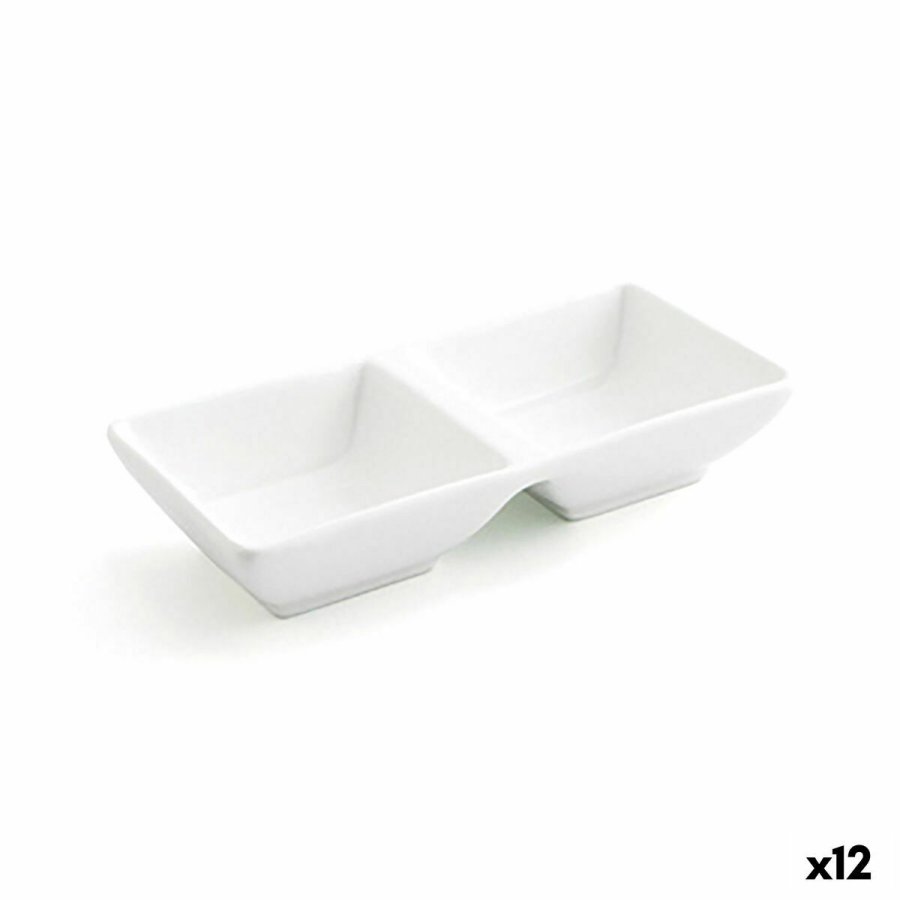 Snack bakke Quid Select Hvid Keramik 15 x 7 cm (12 enheder) (Pack 12x) #4