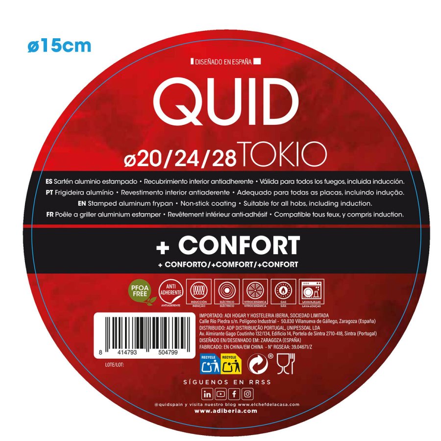 St med Stegepander Quid Tokio Rd Metal (3 pcs) #10