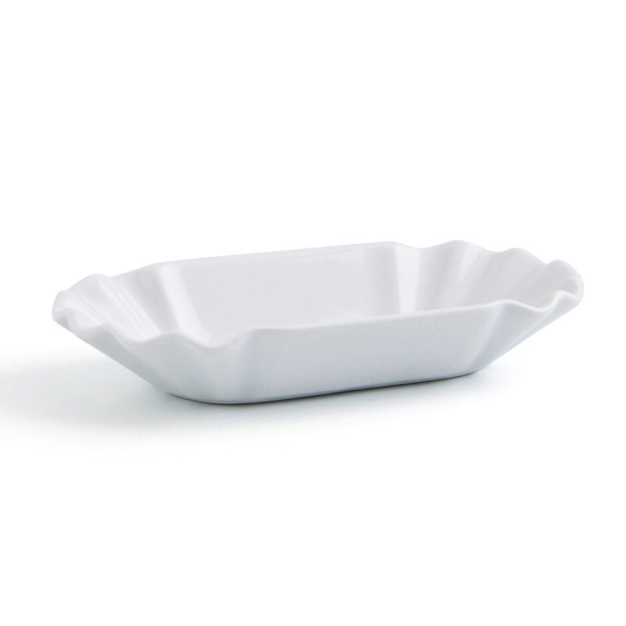 Snack bakke Quid Gastro Fun Hvid Keramik 20,5 x 11 x 3,5 cm (12 enheder) (Pack 12x) #1