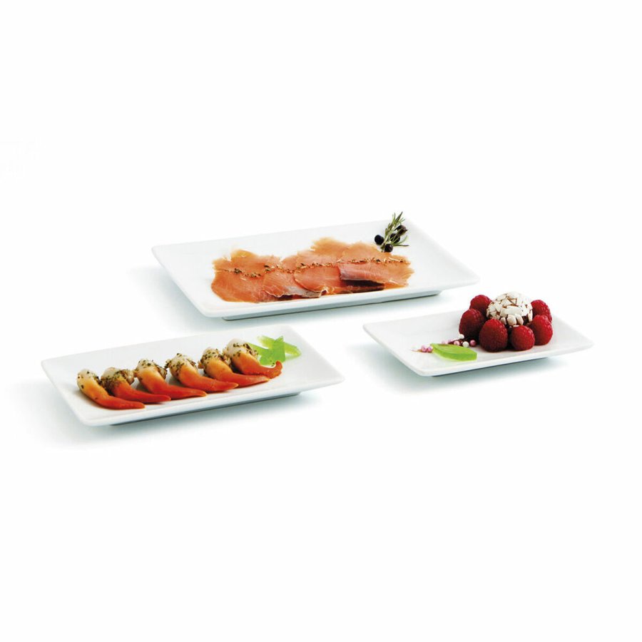 Snack bakke Quid Gastro Fun Hvid Keramik 20 x 13 x 2 cm (6 enheder) #4