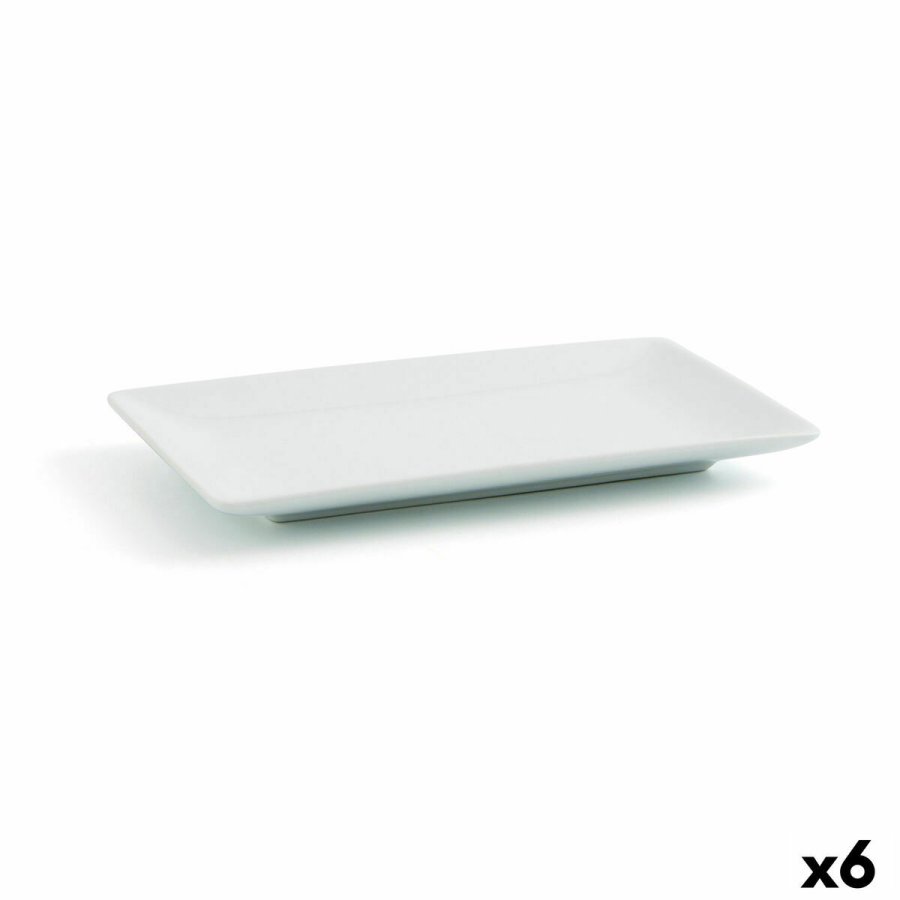 Tallerken Quid Gastro Fun Small Hvid Keramik 16,5 x 9,5 x 2 cm (6 enheder) (Pack 6x) #4