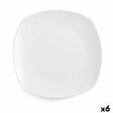 Flad Plade Quid Novo Vinci Hvid Keramik  26,6 cm 26,6 cm (6 enheder) (Pack 6x) #4