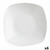 Dyb tallerken Quid Novo Vinci Keramik Hvid (20,5 cm) (Pack 6x) #4