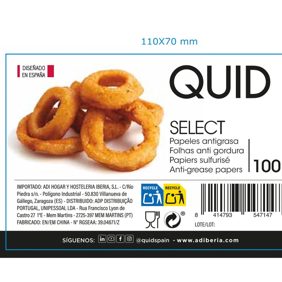 Kalkerpapir Quid BIG-S2701676 Pap 31 x 31 cm Anti-Fedt (100 enheder) #10