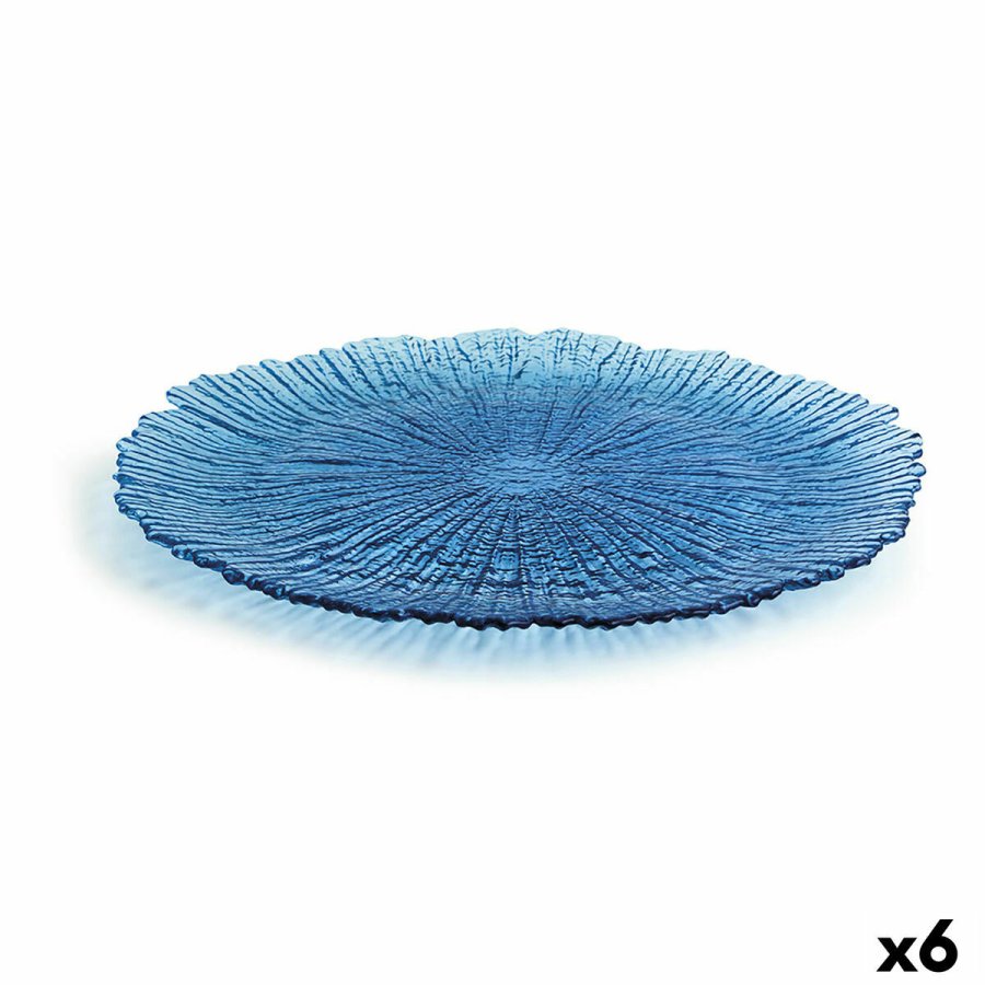 Flad Plade Quid Mar De Viento Bl Glas  32 cm (6 enheder) (Pack 6x) #4