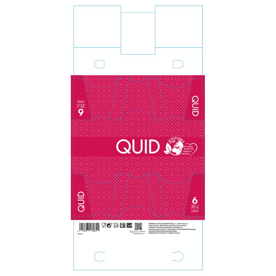 Glasst Quid Lina Gennemsigtig Glas 250 ml 6 Dele #4