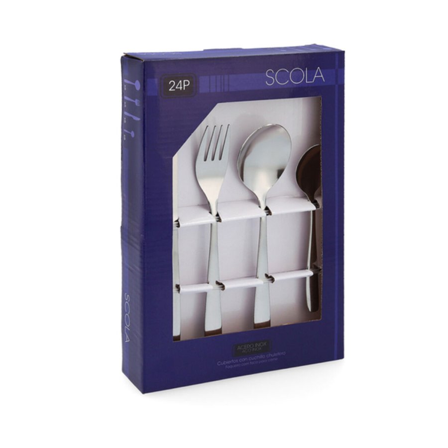 Bestik Scola Metal Stl Rustfrit stl (24 pcs) #7