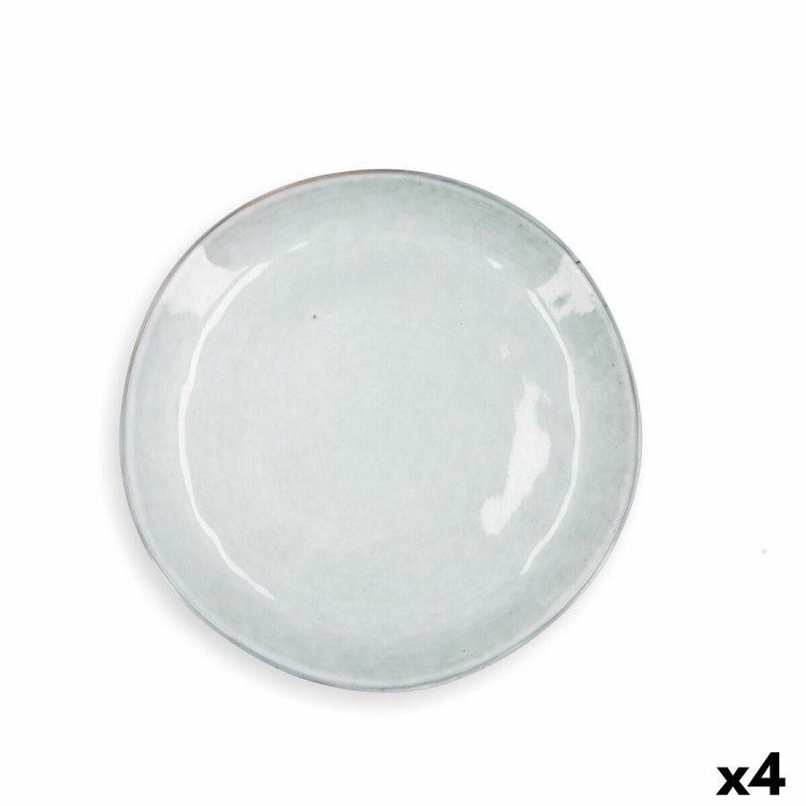 Flad Plade Quid Boreal Bl Keramik 27 cm (4 enheder) #4