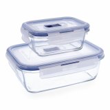 Madkassest Luminarc Pure Box Krystal To-farvet (2 Dele) #1