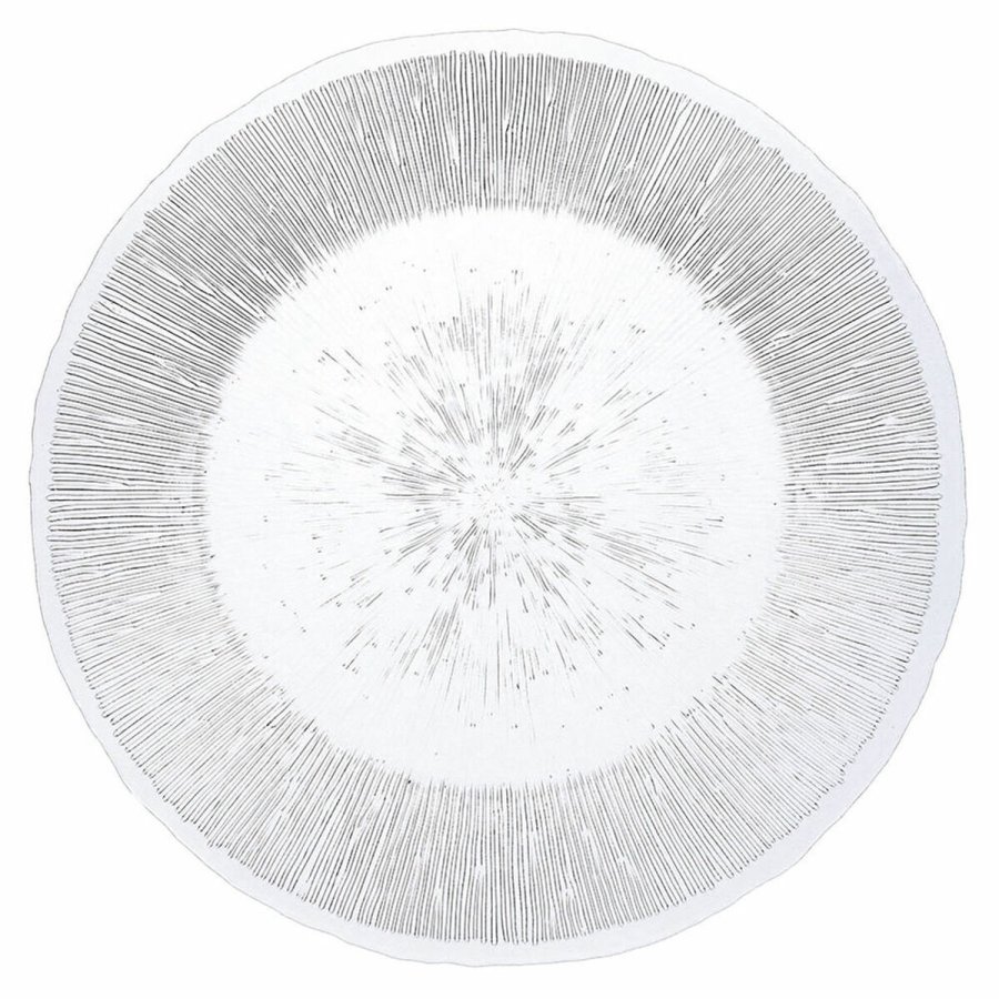 Flad Plade Quid Lonja Gennemsigtig Glas (6 enheder) (Pack 6x) #1
