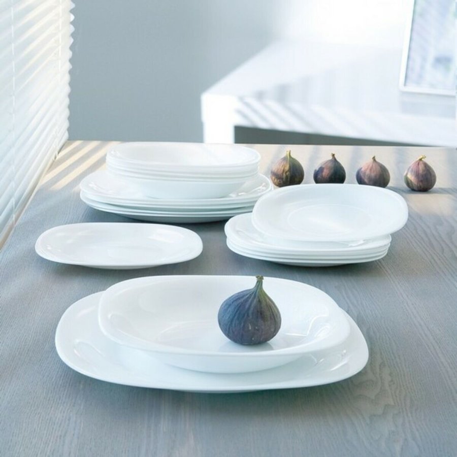 Madlavningsst Luminarc Carine Hvid Glas 18 Dele #4