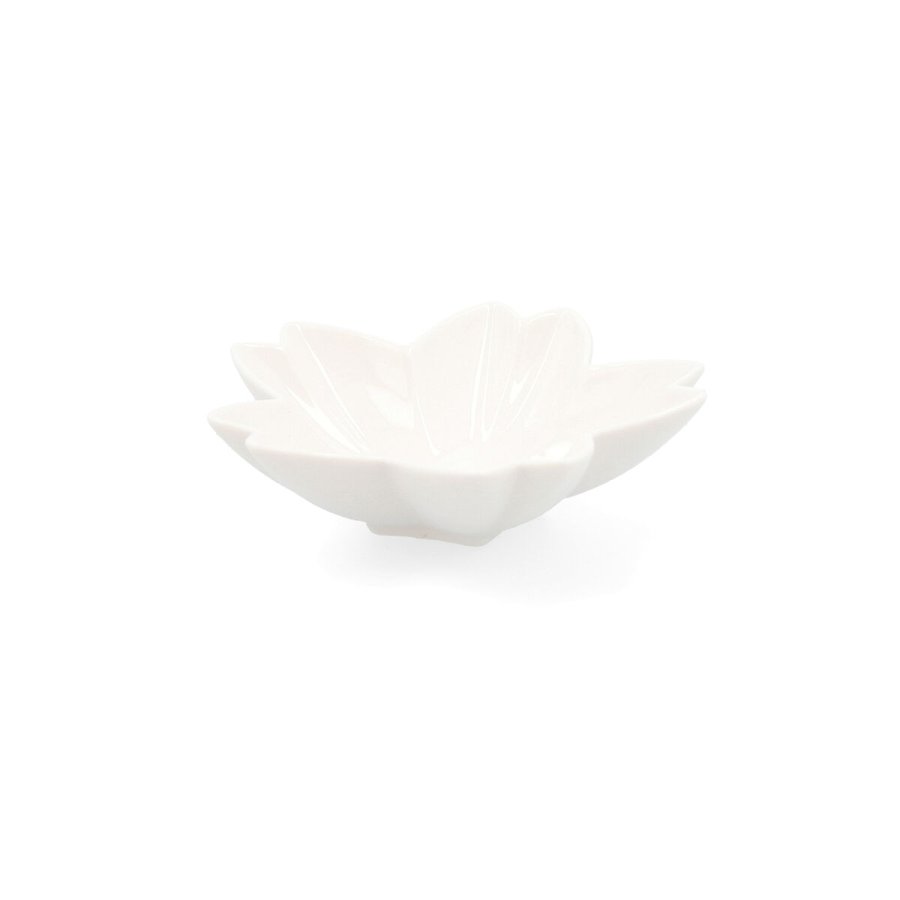 Snack bakke Quid Select Hvid Keramik Blomst (6 enheder) (Pack 6x) #1