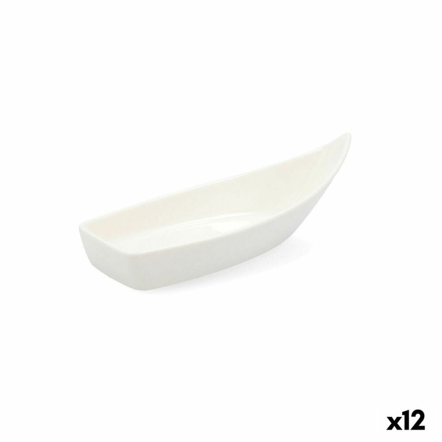 St til Smagsprver Quid Select Hvid Keramik (12 enheder) #1