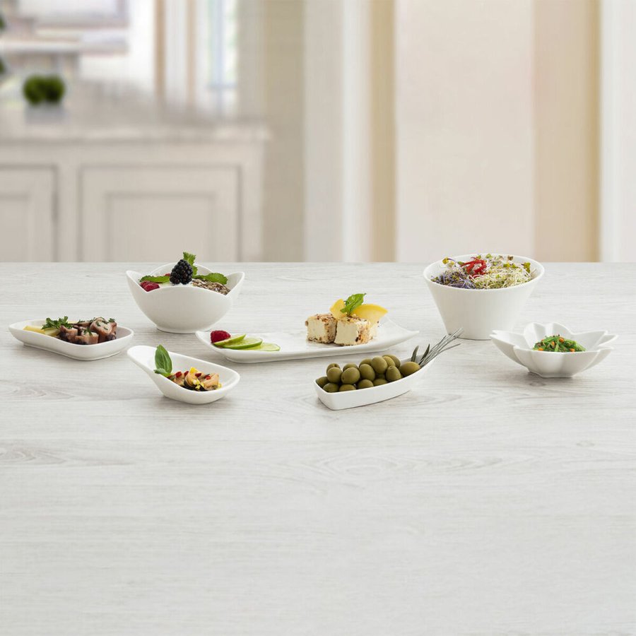 Snack bakke Quid Select Hvid Keramik 20,5 x 7,5 cm (6 enheder) (Pack 6x) #7