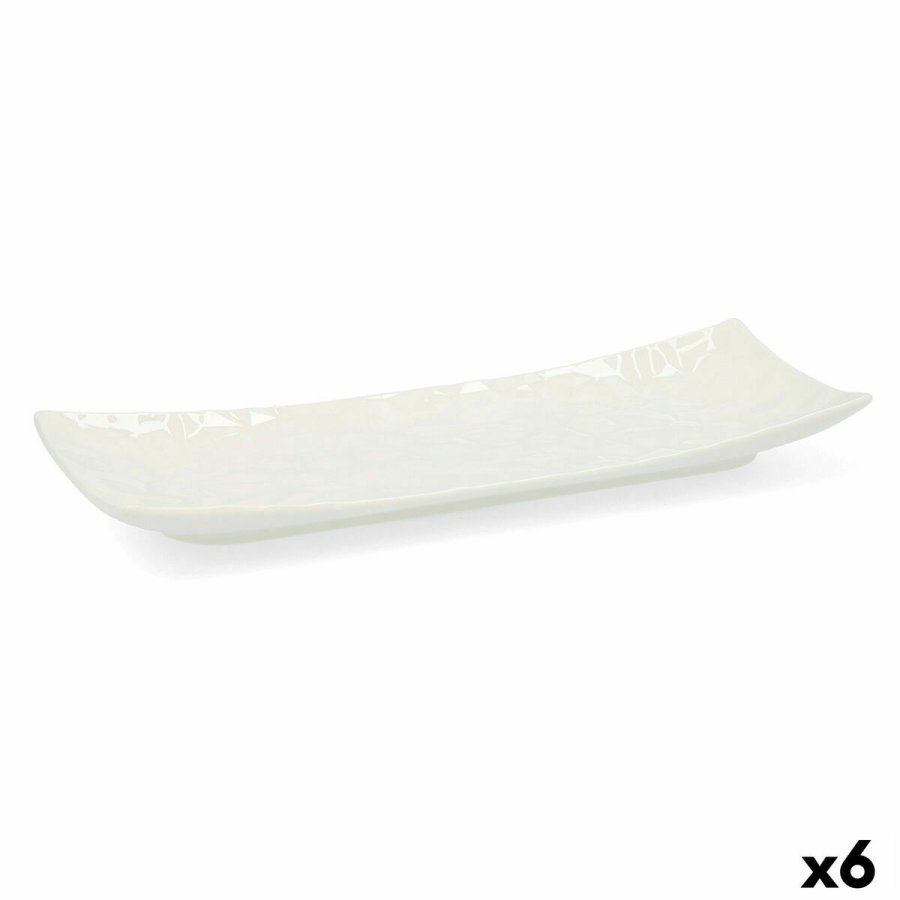 Snack bakke Quid Select Hvid Keramik 20,5 x 7,5 cm (6 enheder) (Pack 6x) #4