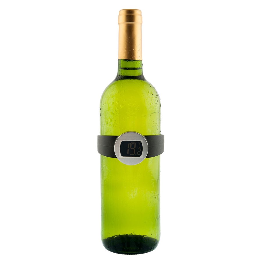 Termometer til vin Koala Bodega Ur Sort Plastik 7,5 x 7,5 cm (Pack 12x) #10