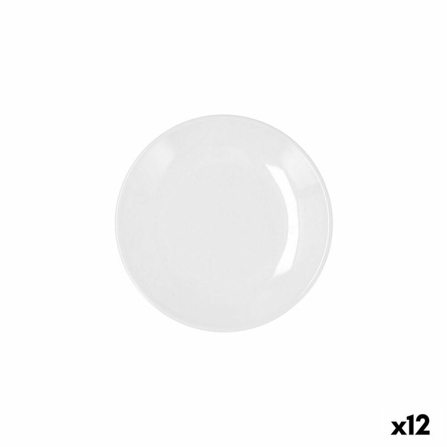 Tallerken Bidasoa Glacial Coupe Keramik Hvid (16,5 cm) (Pack 12x) #4