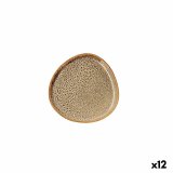 Flad Plade Bidasoa Ikonic Brun Keramik 11 x 11 cm (12 enheder) (Pack 12x) #4