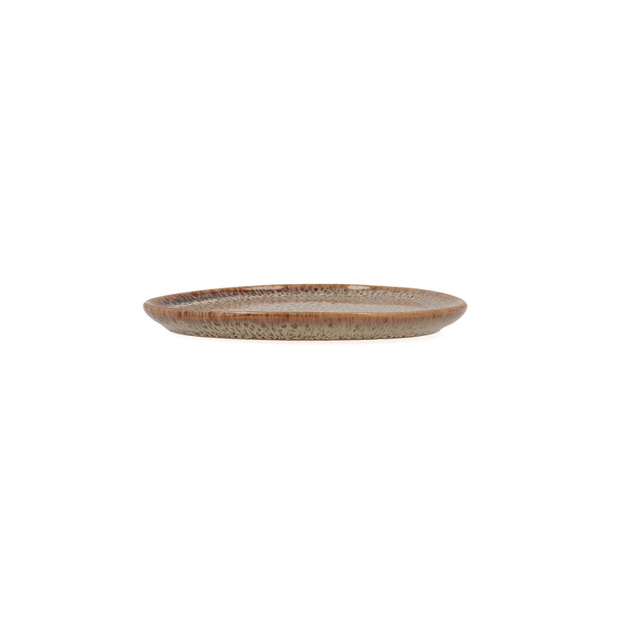 Flad Plade Bidasoa Ikonic Brun Keramik 11 x 11 cm (12 enheder) (Pack 12x) #7