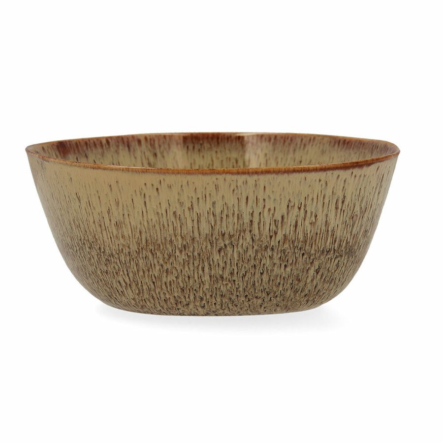 Salatskl Bidasoa Ikonic 20 x 19,5 x 8,5 cm Keramik Brun 3 Dele (Pack 3x) #1
