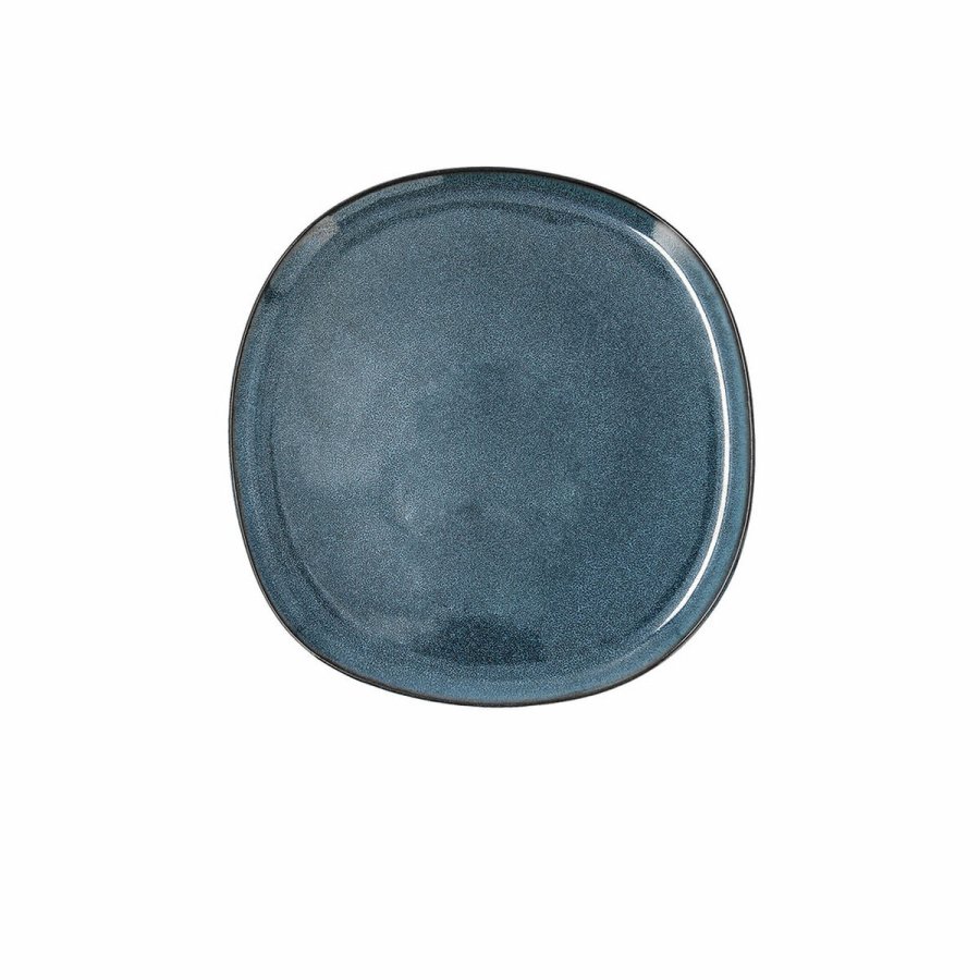 Flad Plade Bidasoa Ikonic Bl Keramik 20,2 x 19,7 x 1,3 cm (6 enheder) (Pack 6x) #1