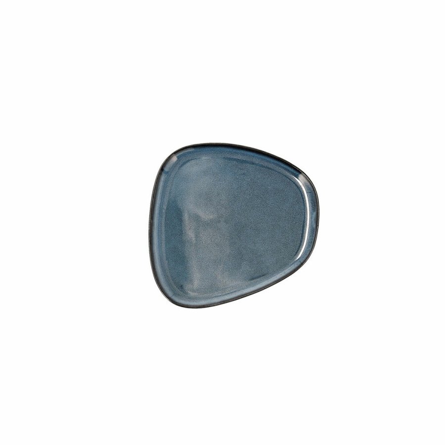 Flad Plade Bidasoa Ikonic Bl Keramik 14 x 13,6 x 0,8 cm (12 enheder) (Pack 12x) #1